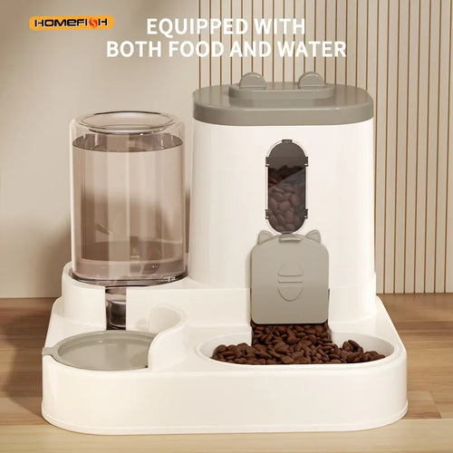 2in 1 Cat Food Dispenser Water and Food Integrated Fully Automatic Cat Food Feeding and Water Dispenser Cute Water Dispenser