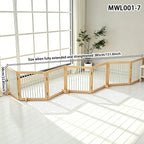 Pet Fence, Foldable Dog and Cat Isolation Barrier, No Drilling Required, Suitable for Indoor Balconies and Stairways as Safety Guardrails
