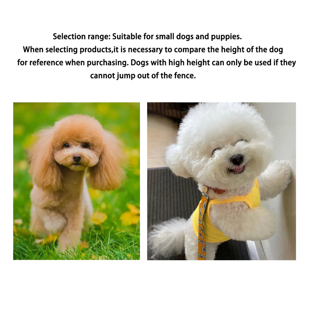 Teddy dog pet fence with toilet area Indoor home large space free to assemble Pomeranian dog fence wrought iron cage