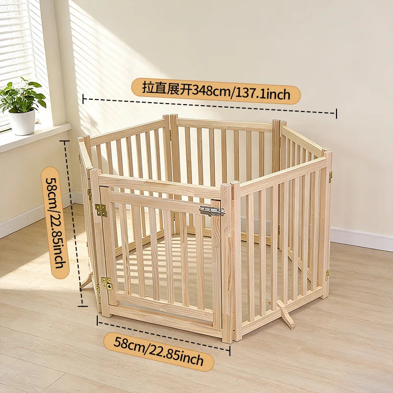 Indoor Puppy Training Fence, Foldable Pet Playpen, Puppy Play Fence, Cat and Dog Isolation Gate, Suitable for Small Dogs and Cats