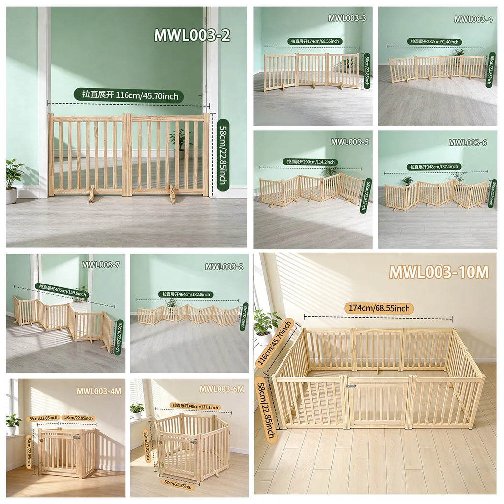 Indoor Puppy Training Fence, Foldable Pet Playpen, Puppy Play Fence, Cat and Dog Isolation Gate, Suitable for Small Dogs and Cats