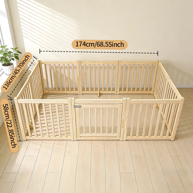 Indoor Puppy Training Fence, Foldable Pet Playpen, Puppy Play Fence, Cat and Dog Isolation Gate, Suitable for Small Dogs and Cats