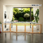 Pet Fence, Foldable Dog and Cat Isolation Barrier, No Drilling Required, Suitable for Indoor Balconies and Stairways as Safety Guardrails