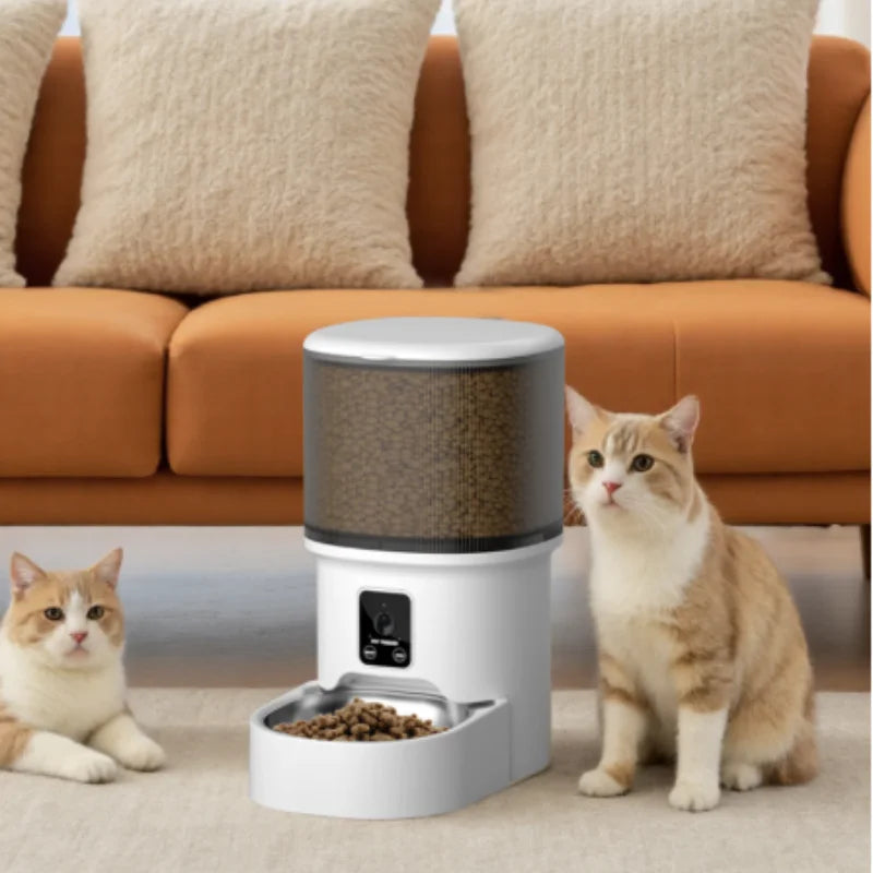New 4L Button/WIFI Automatic Pet Feeder Smart Intelligent Cat And Dog Food Dispenser for Cats And Dogs