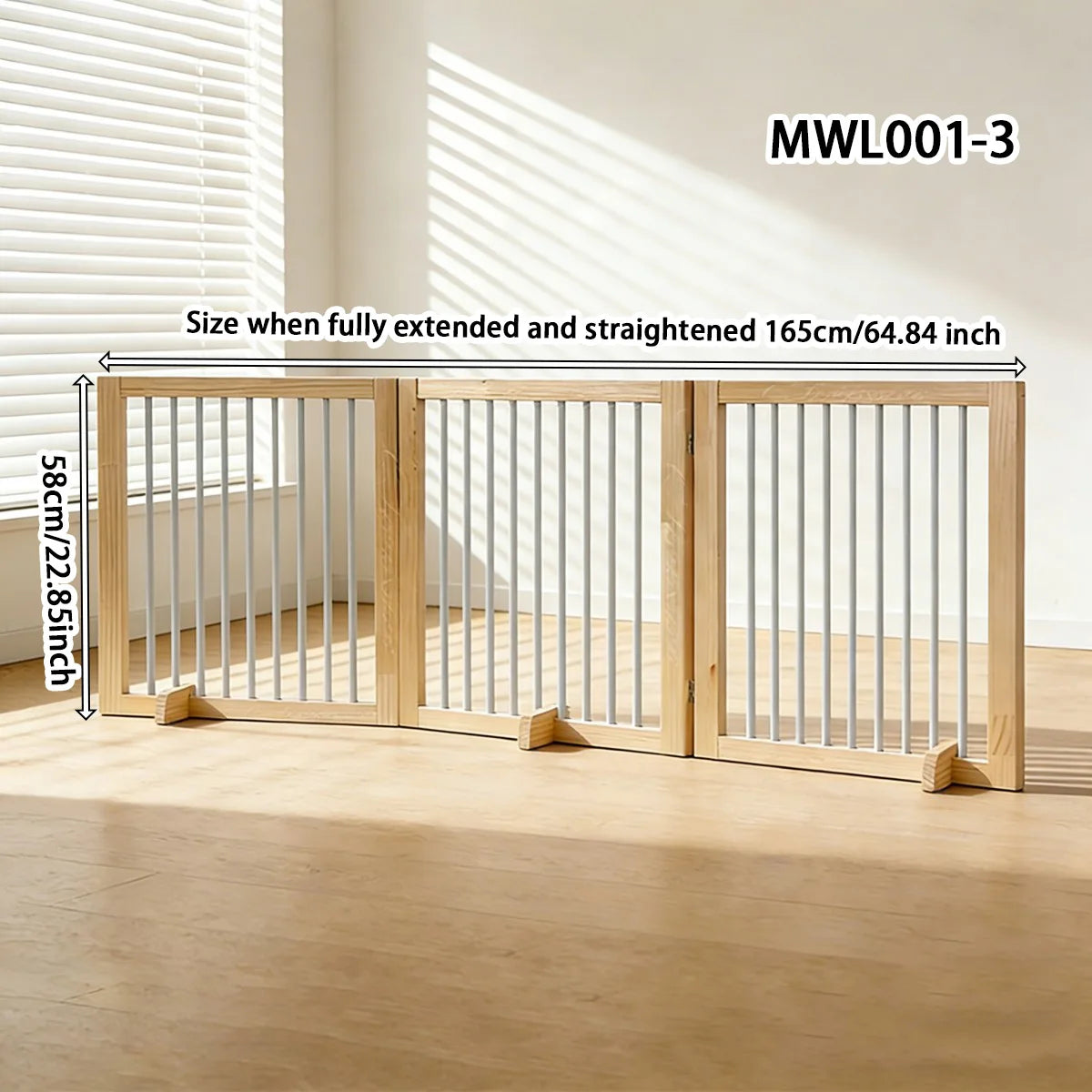 Pet Fence, Foldable Dog and Cat Isolation Barrier, No Drilling Required, Suitable for Indoor Balconies and Stairways as Safety Guardrails