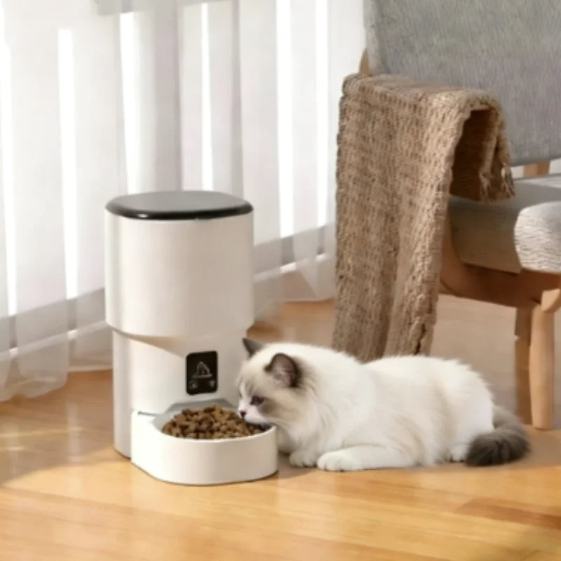 New 4L Button/WIFI Automatic Pet Feeder Smart Intelligent Cat And Dog Food Dispenser for Cats And Dogs