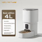 New 4L Button/WIFI Automatic Pet Feeder Smart Intelligent Cat And Dog Food Dispenser for Cats And Dogs