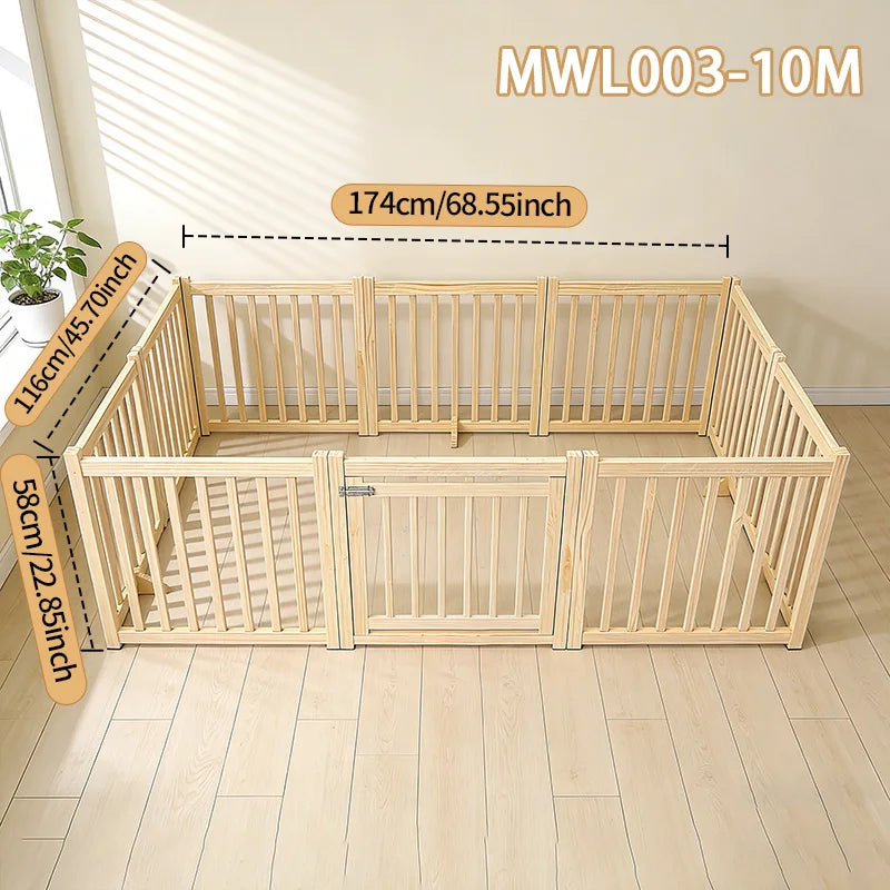 Indoor Puppy Training Fence, Foldable Pet Playpen, Puppy Play Fence, Cat and Dog Isolation Gate, Suitable for Small Dogs and Cats
