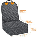 Dog Front Seat Cover for Cars, 100% Waterproof Nonslip Pet Car Seat Protector, Quilted & Durable Padded Dog Seat Covers for Cars