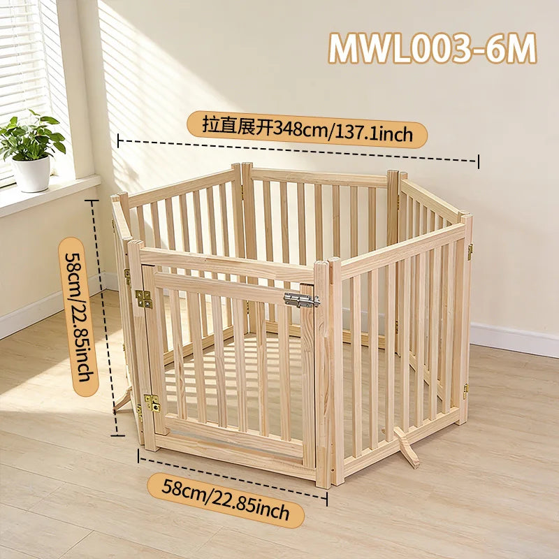 Indoor Puppy Training Fence, Foldable Pet Playpen, Puppy Play Fence, Cat and Dog Isolation Gate, Suitable for Small Dogs and Cats